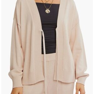 Free People Cream Cardigan Sweater